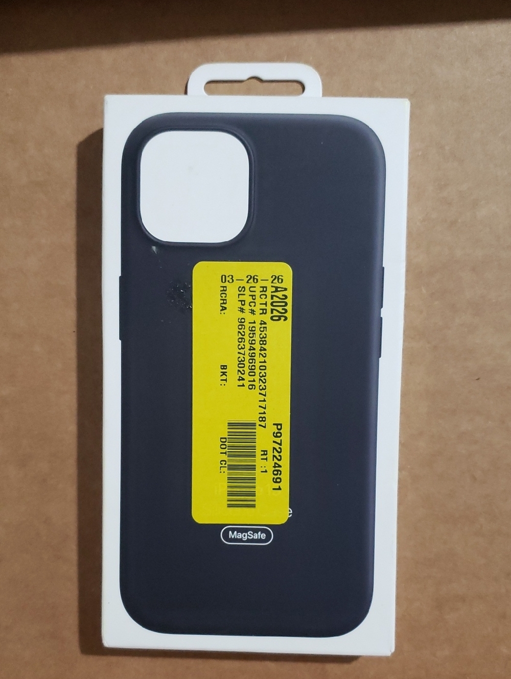 OEM Silicone Case For Apple iPhone 15 With Magsafe, Black, Sealed.